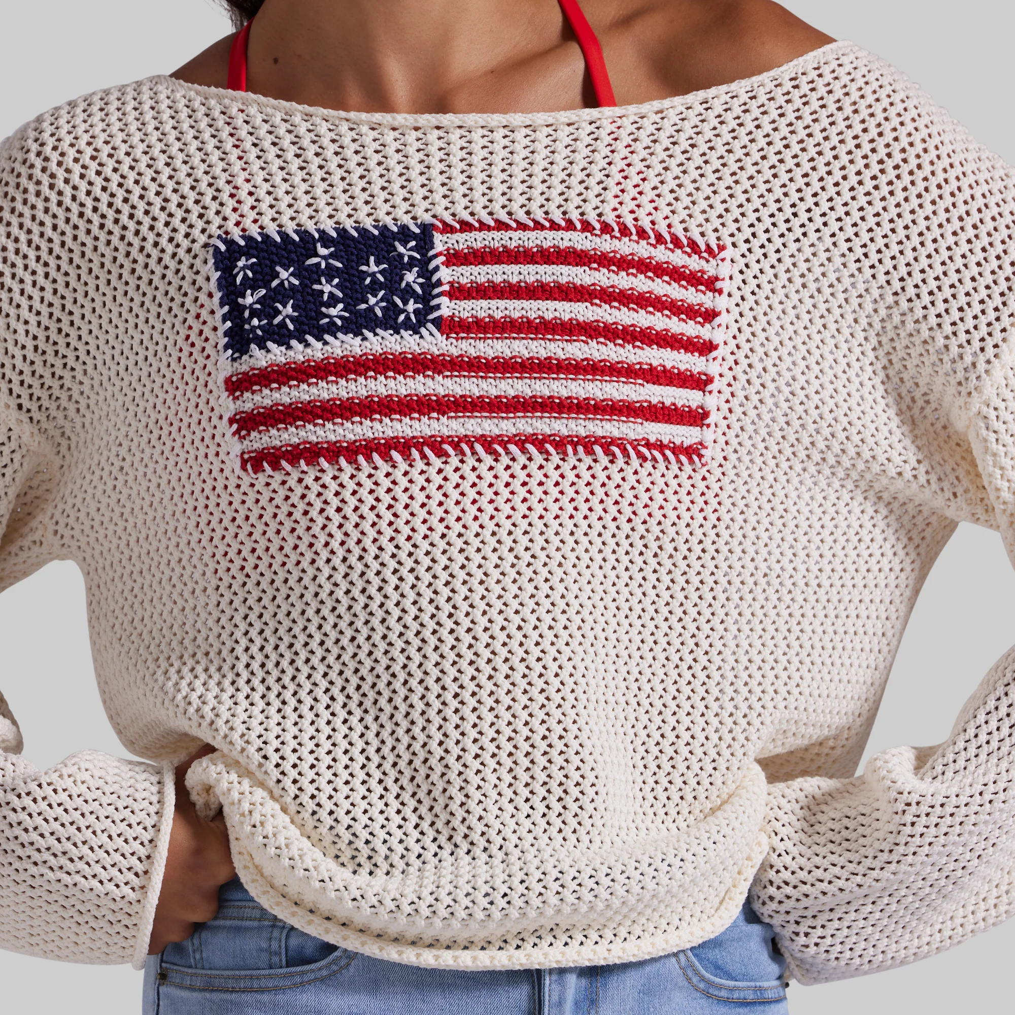 All American Sweater (Ivory) - Image 4