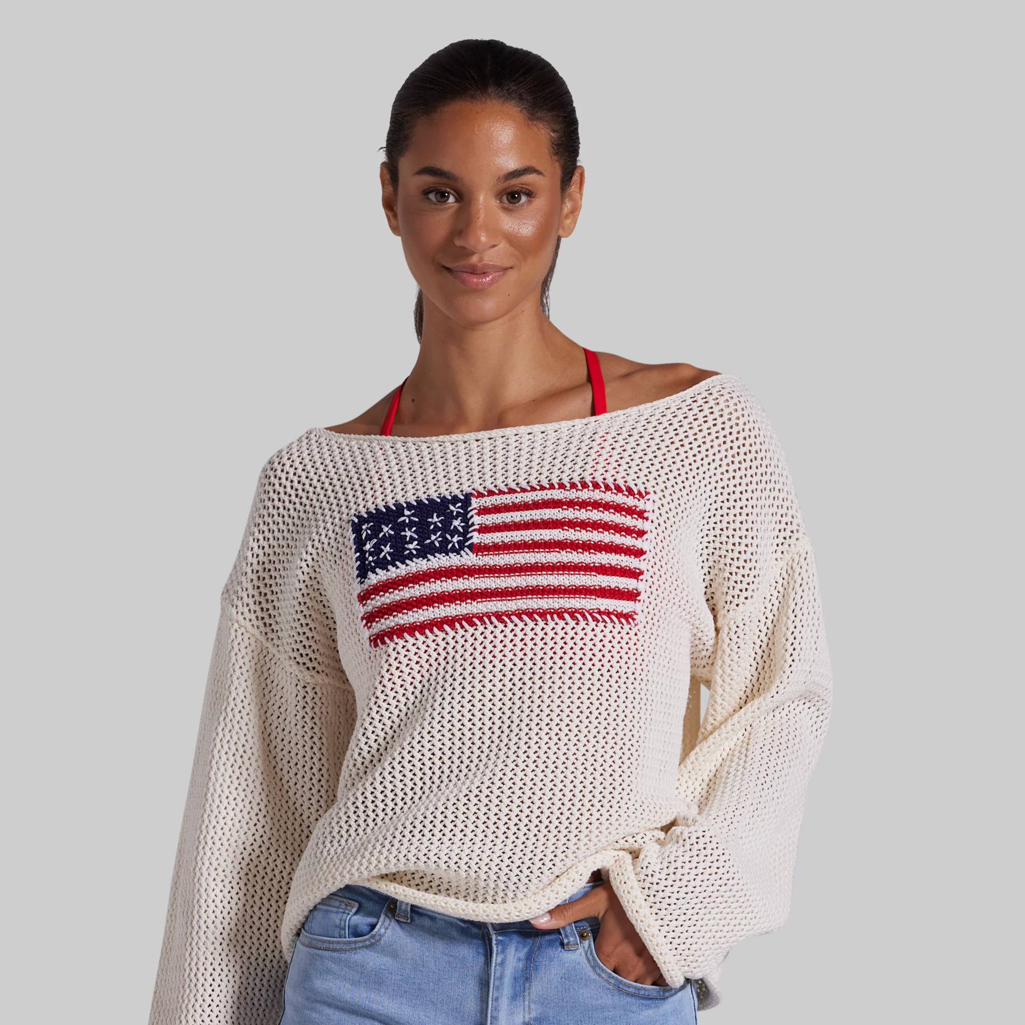 All American Sweater (Ivory) - Image 5