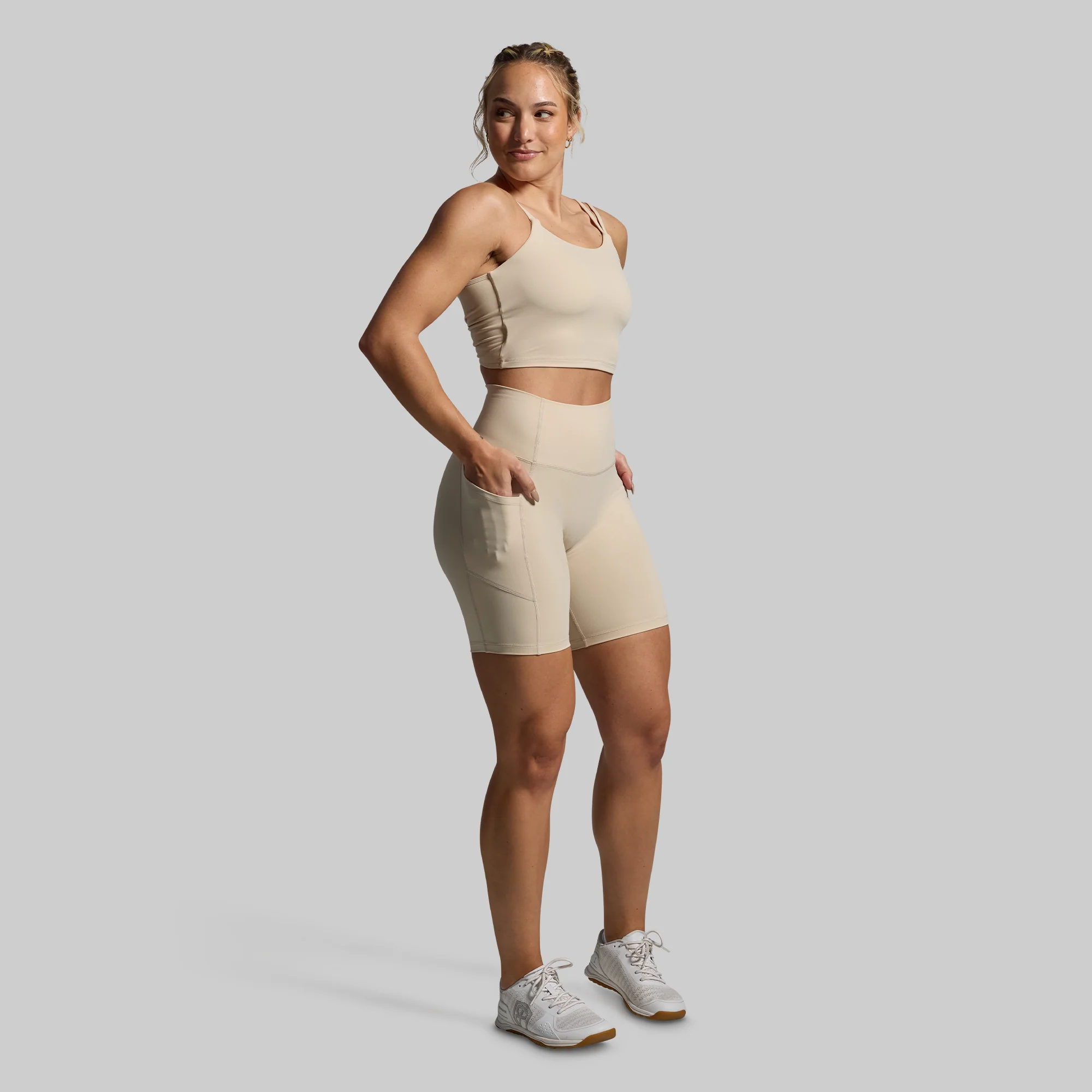 Don't Get It Twisted Sports Bra (Oatmeal) - Image 4