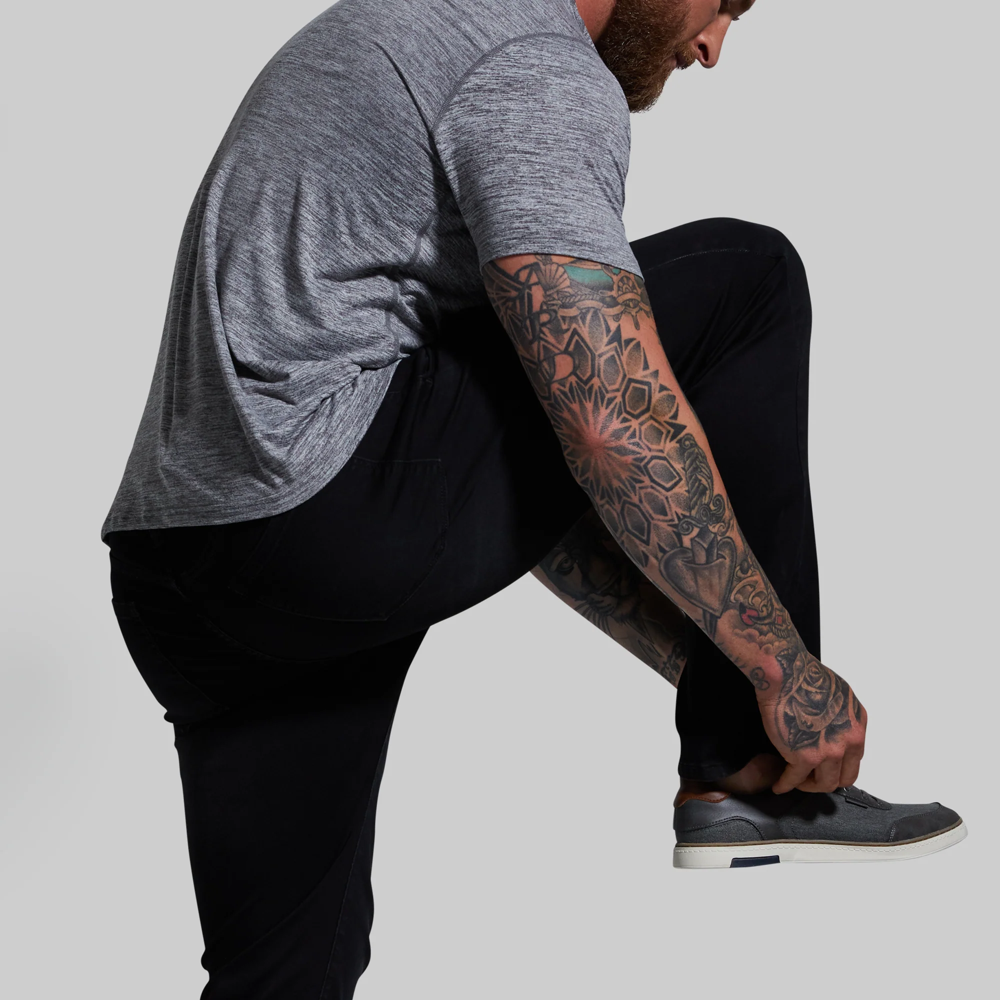 FLEX Stretchy Athletic Fit Jean (Black) - Image 5