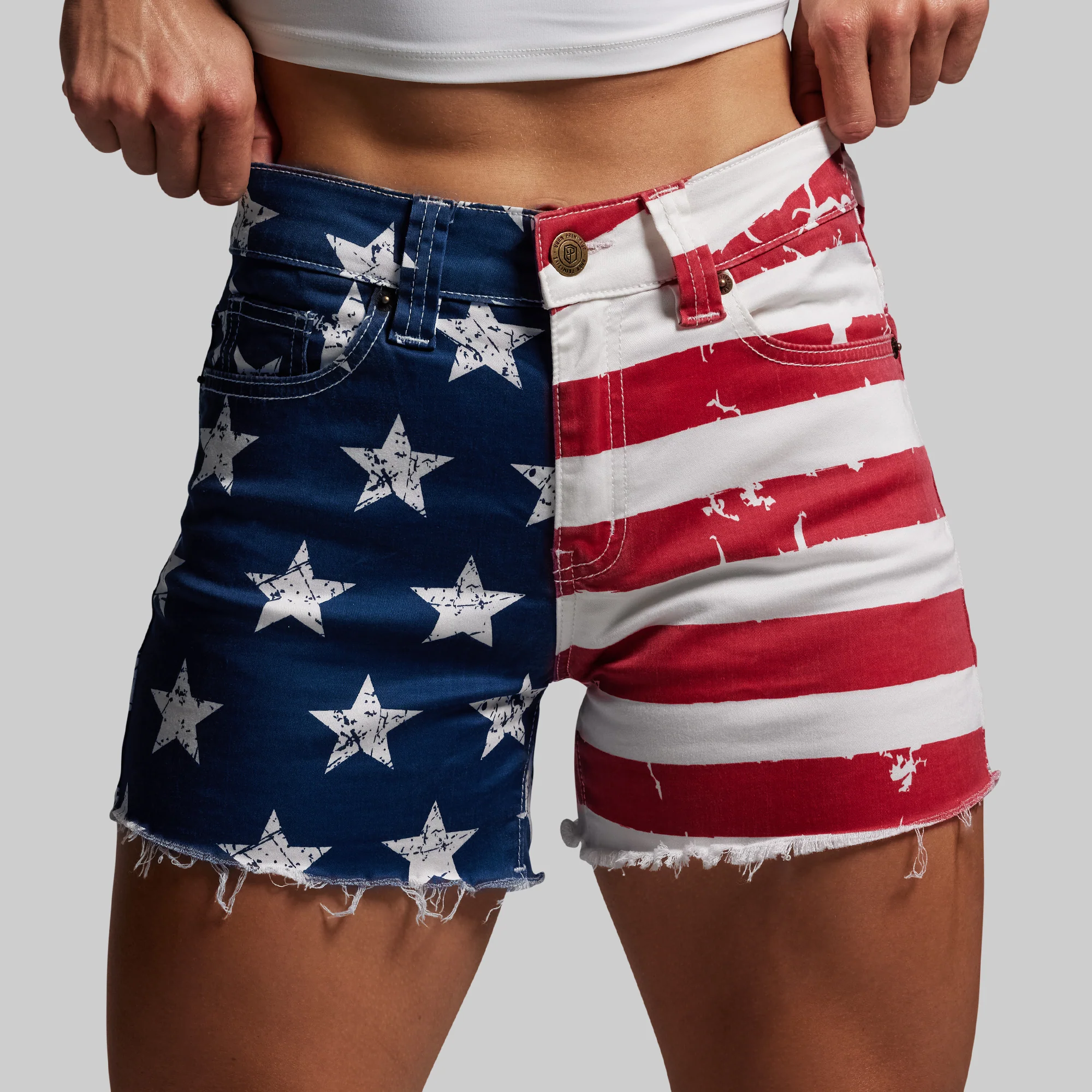 FLEX Stretchy Jean Short (American Flag) - Image 3