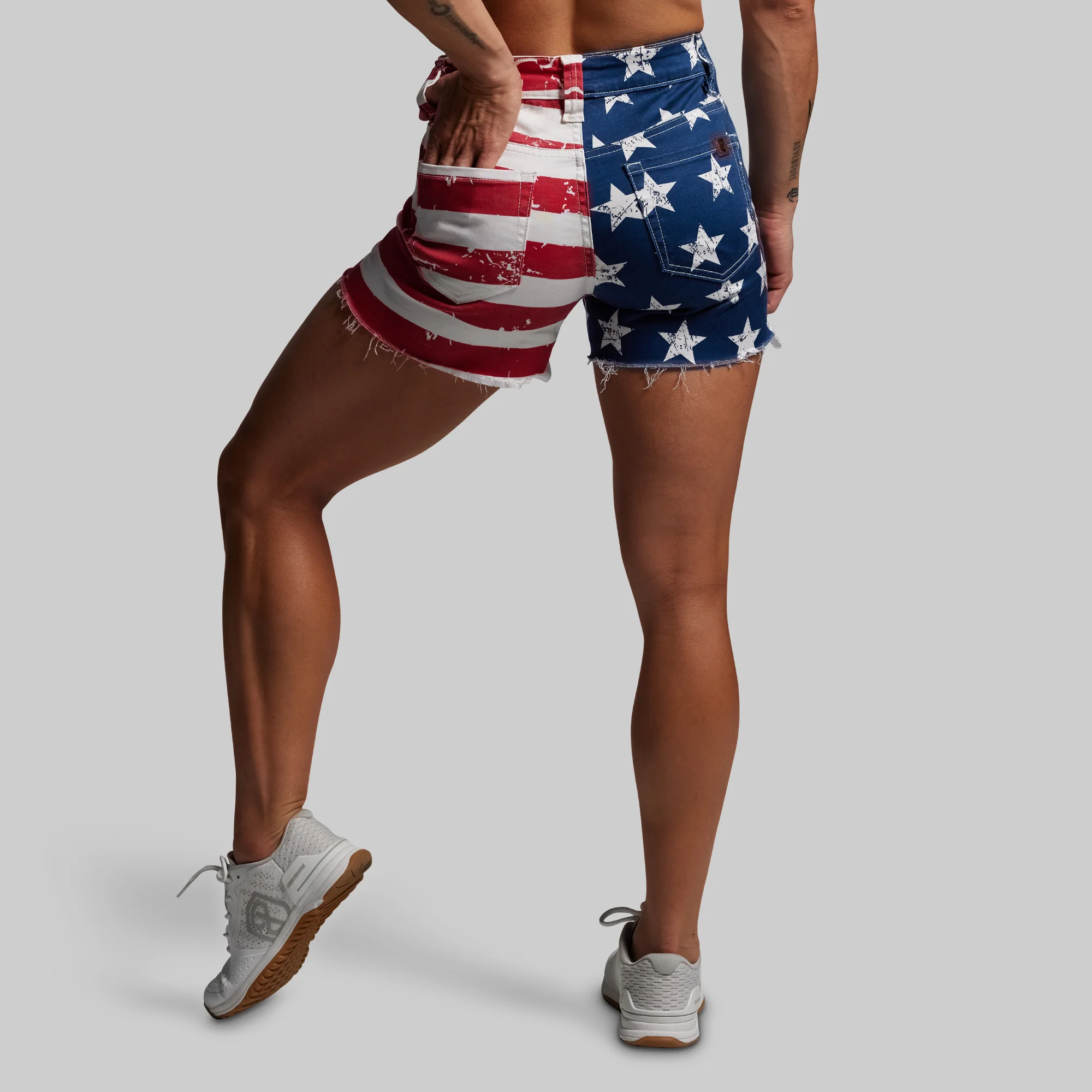 FLEX Stretchy Jean Short (American Flag) - Image 7