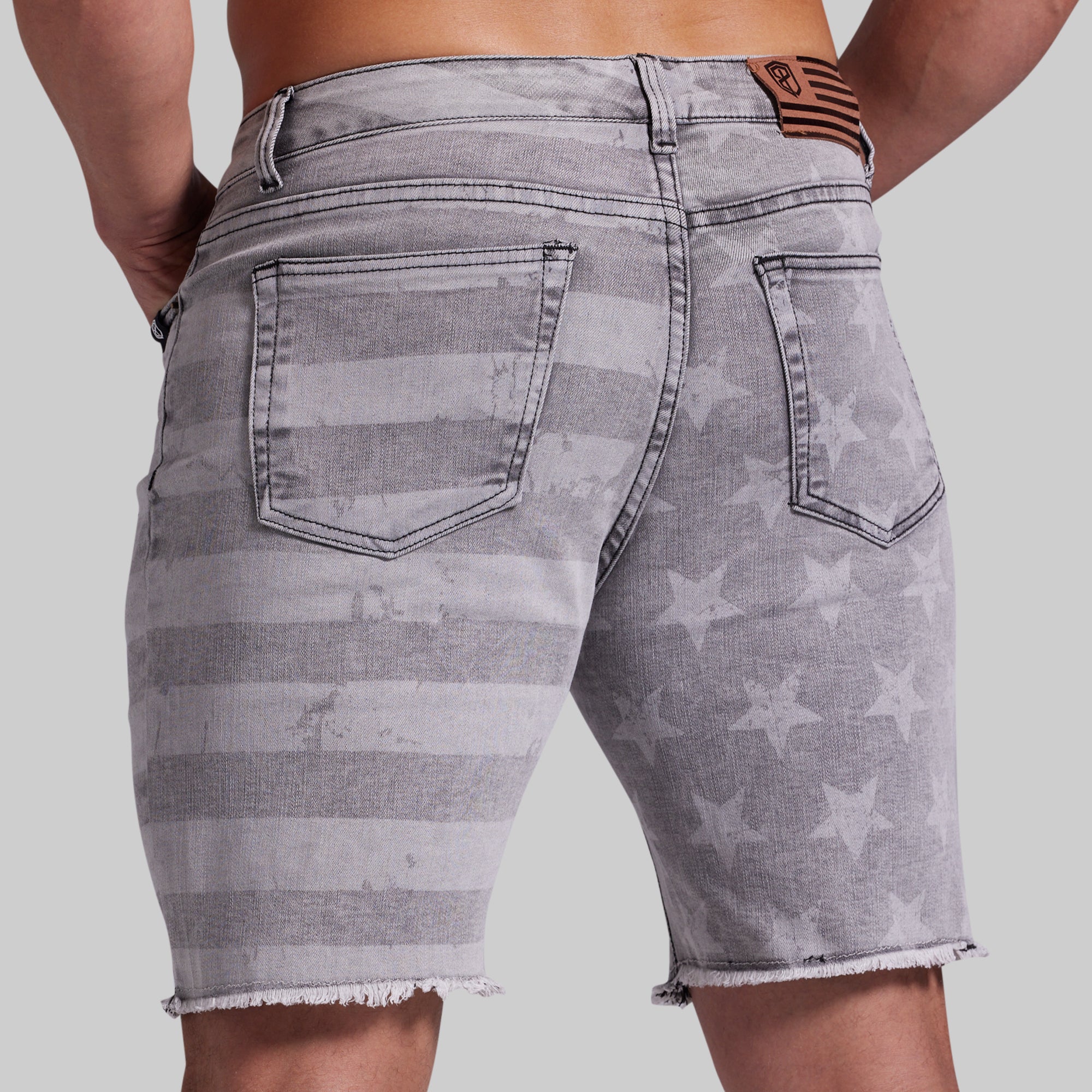 FLEX Stretchy Jort 7" (Ash Americana) - Image 3