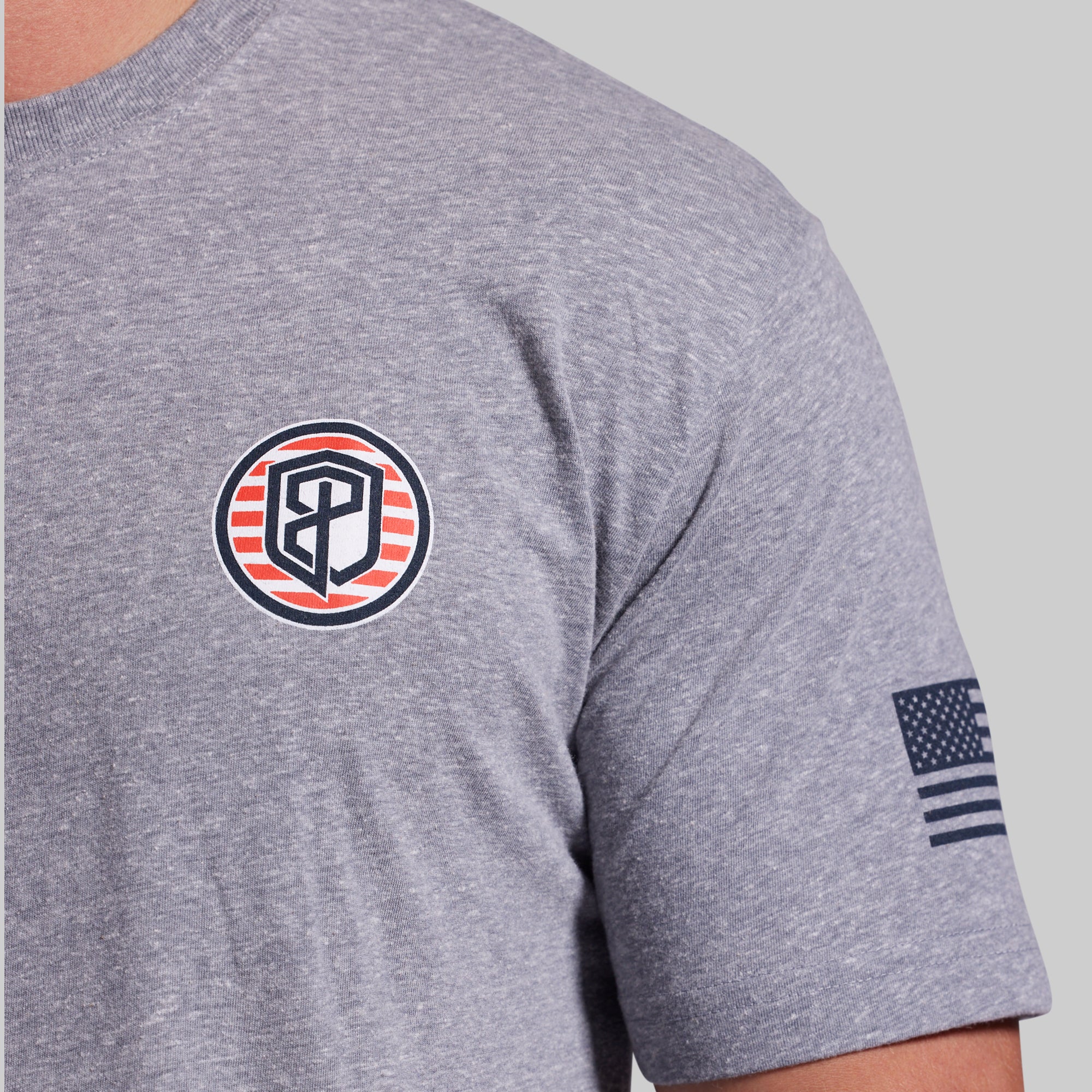 For The Driven Patriot Tee (Heather Grey) - Image 4