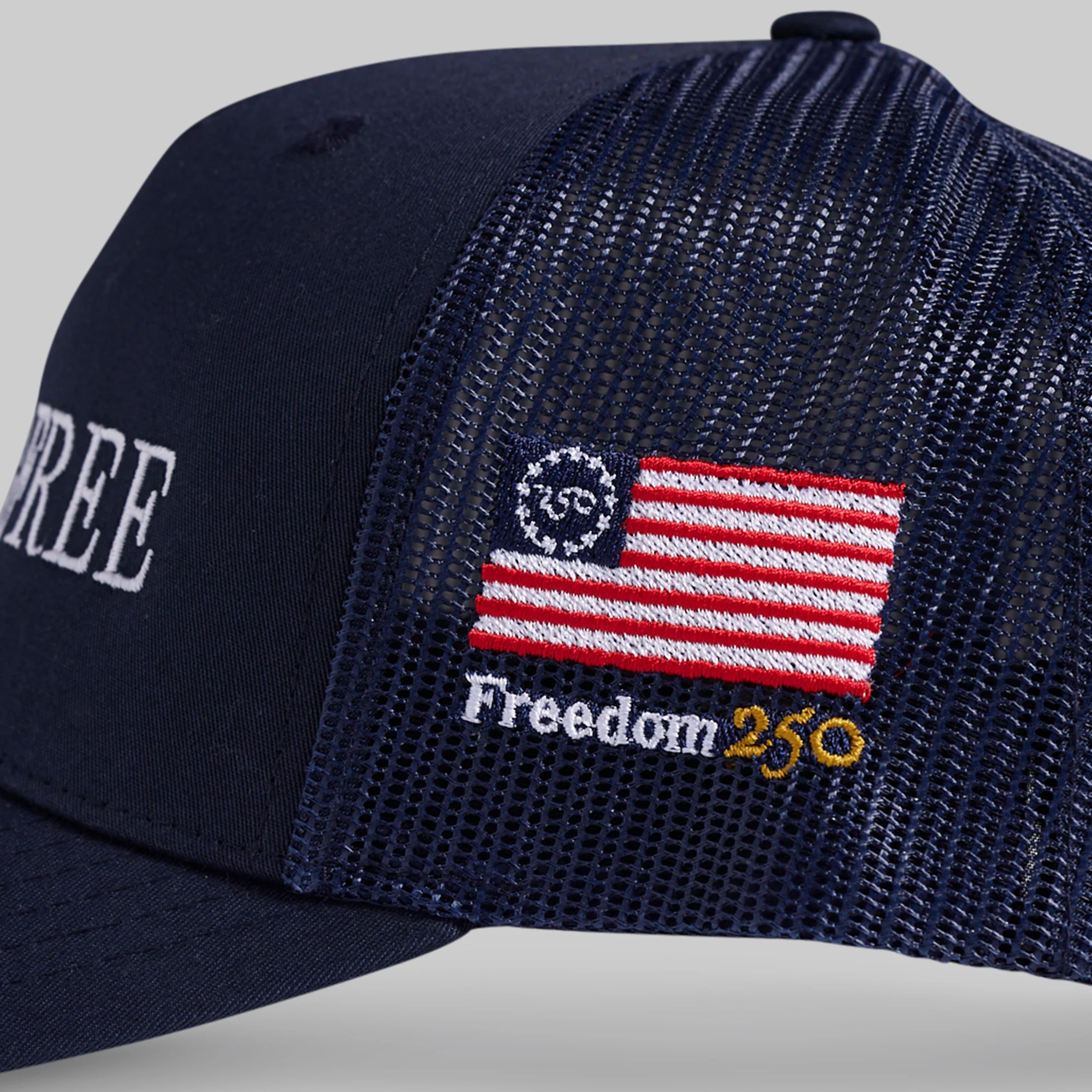 Land of the Free Trucker Hat (Navy) - Image 3