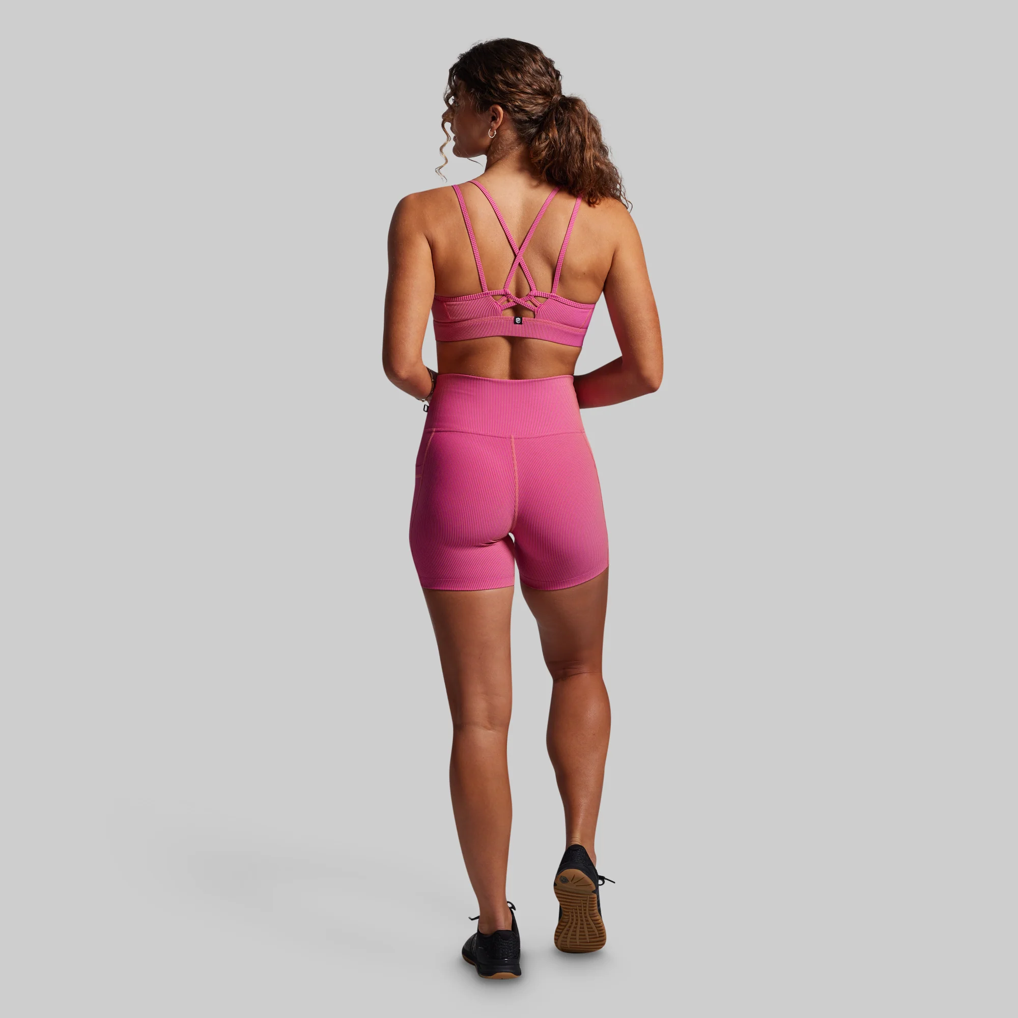 Lotus Sports Bra (Fuchsia Prism) - Image 6
