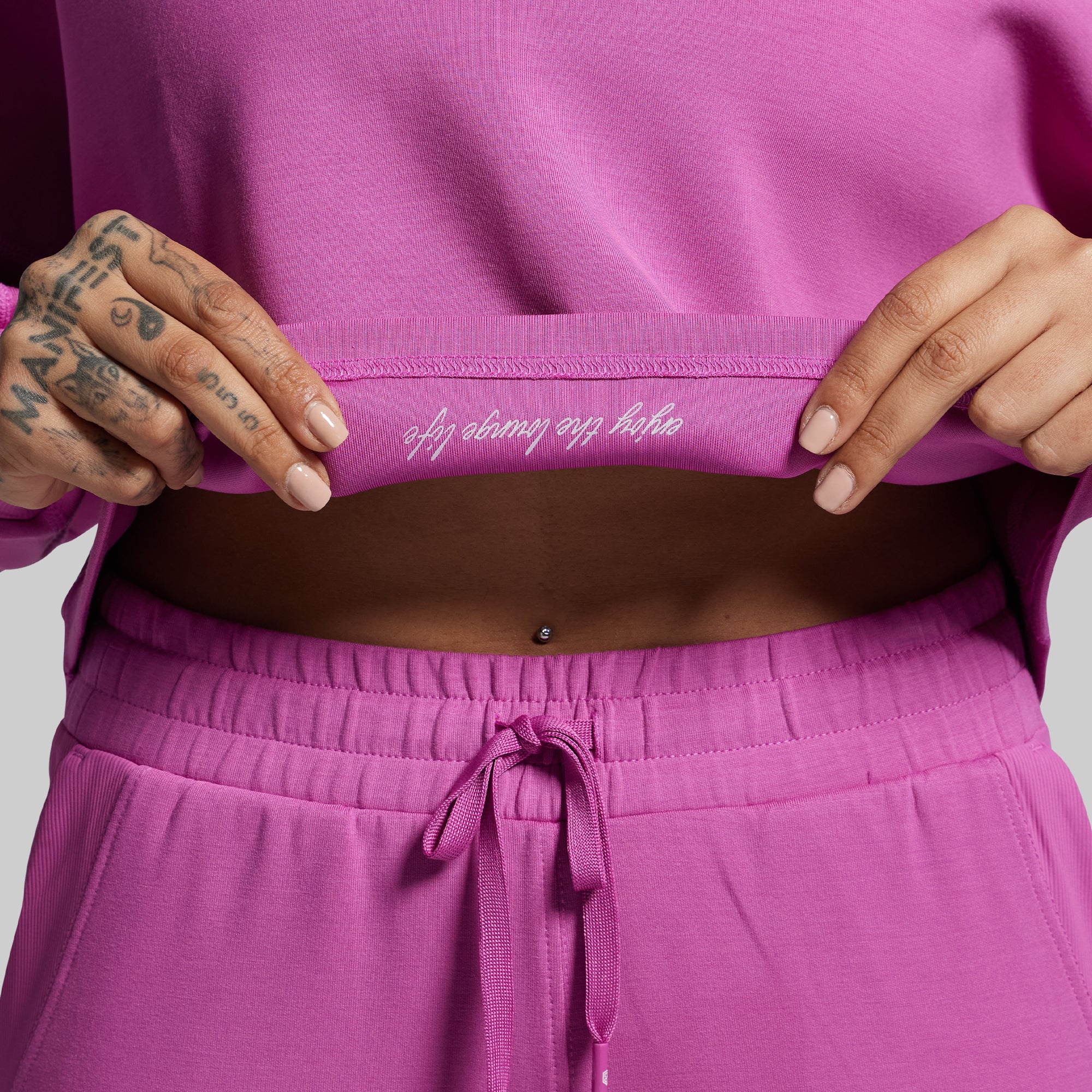 Lounge Lux Cropped Pullover (Viola) - Image 5