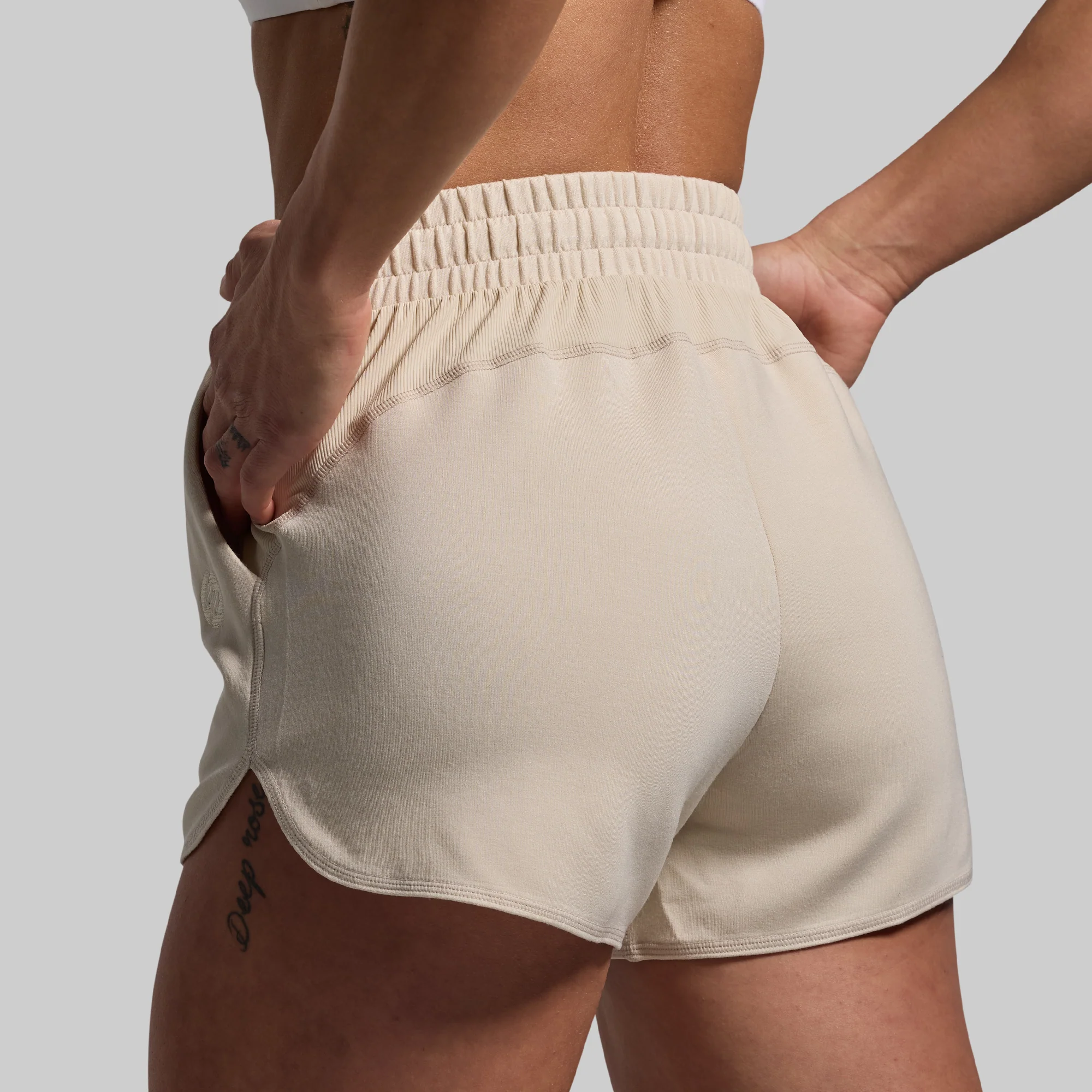 Lounge Lux Short Set (Oatmeal) - Image 6
