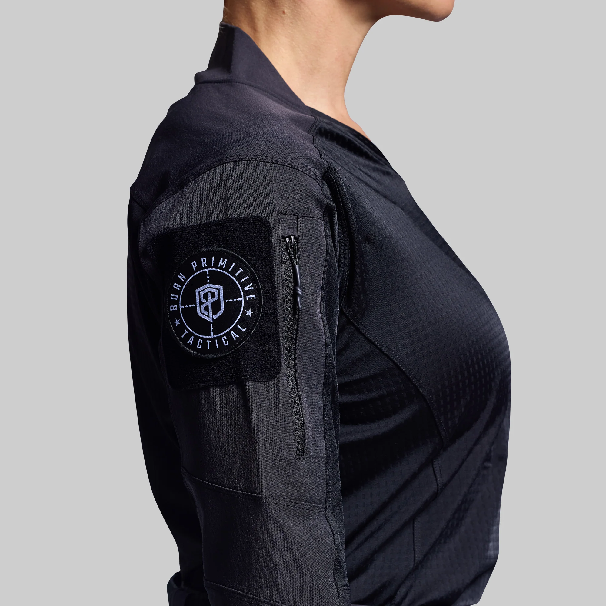 Women's Long Sleeve Op Top Pro (Black) - Image 6