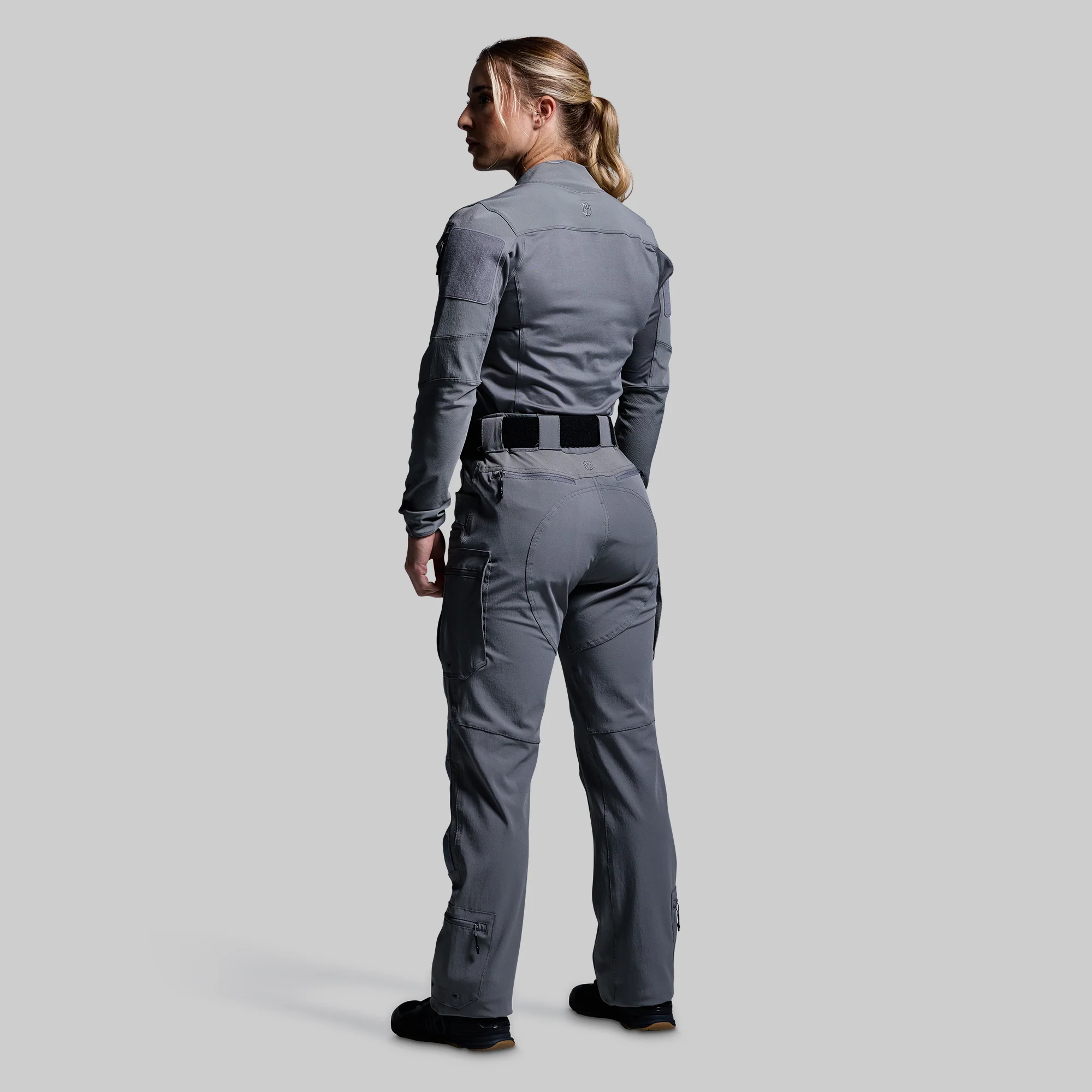 Women's Long Sleeve Op Top (Wolf Grey) - Image 7