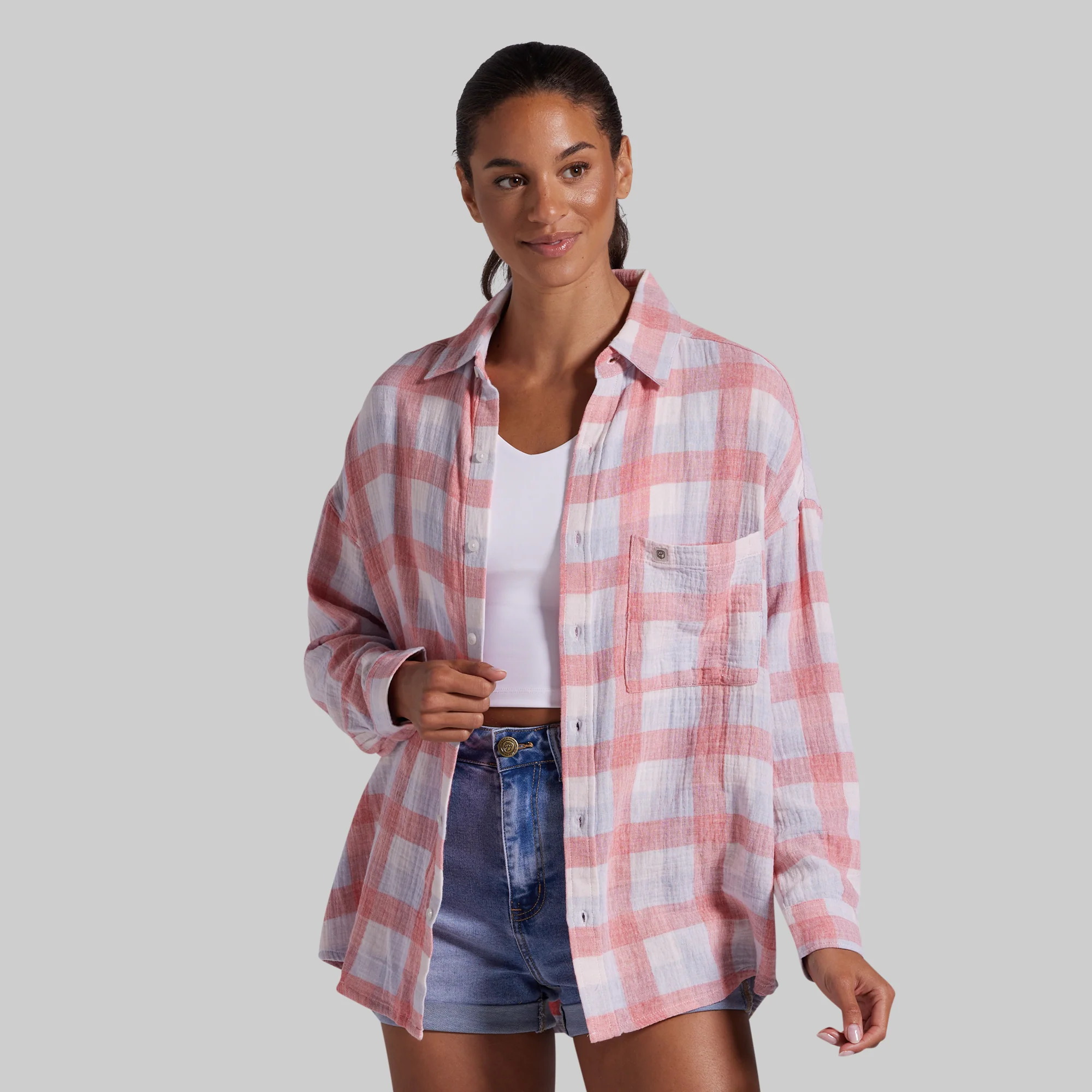 Women's Oversized Summer Plaid (Vintage USA) - Image 6
