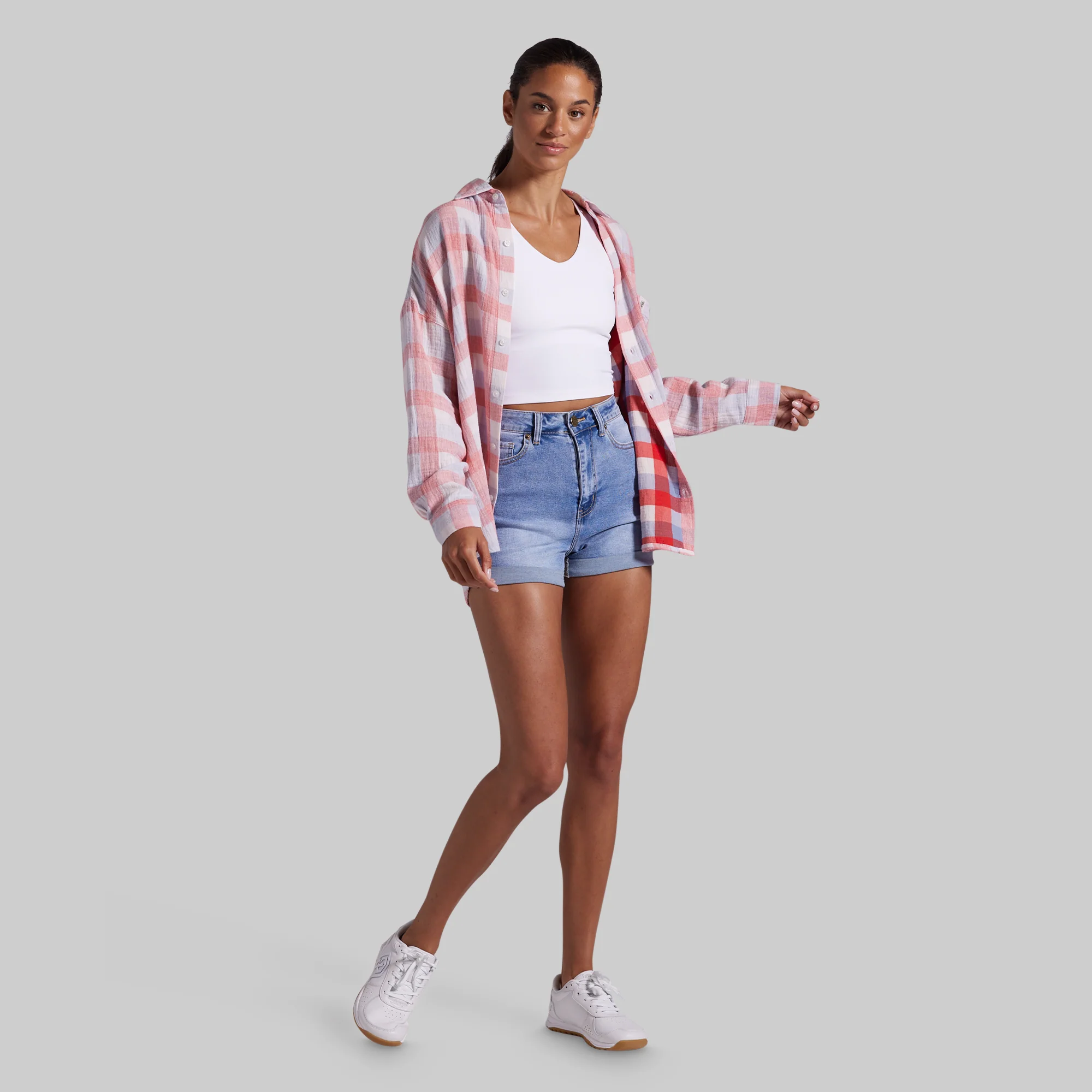 Women's Oversized Summer Plaid (Vintage USA) - Image 8