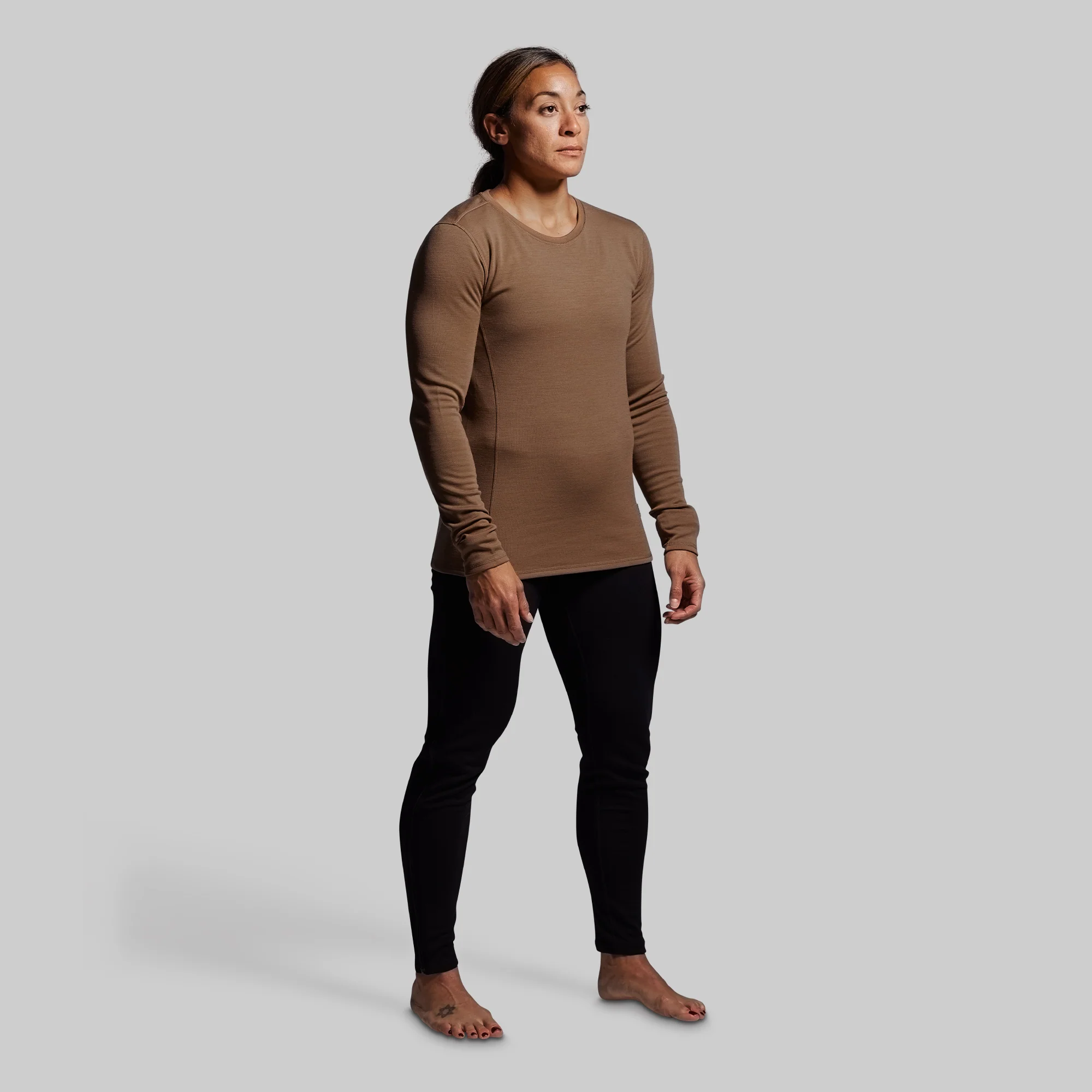 Women's Ridgeline Merino Thermal Top 165 (Coyote Brown) - Image 5