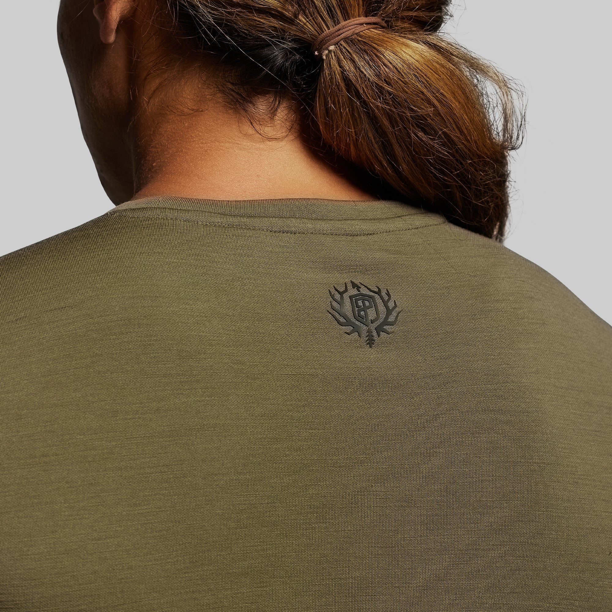 Women's Ridgeline Merino Thermal Top 240 (OD Green) - Image 3